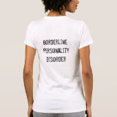 Mijn naam is GEEN grensverleggende persoonlijkheid T-shirt (Achterkant)