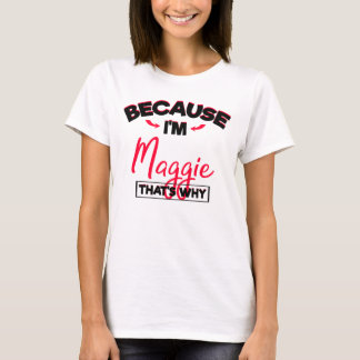Mijn naam is Maggie Cute Gifts voor Meisjes genaam T-shirt