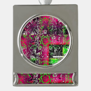 Mijn naam is niet Donna Verzilverd Banner Ornament
