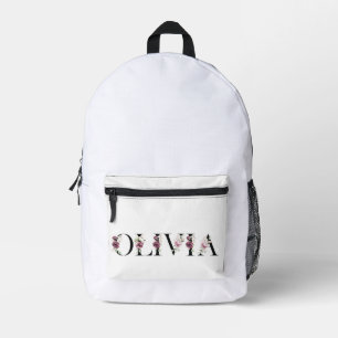 Mijn naam is Olivia. Mijn naam is Olivia. Bedrukte Rugzak