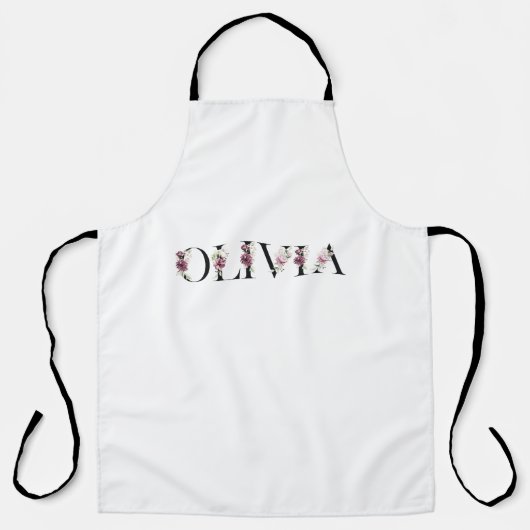 Mijn naam is Olivia. Mijn naam is Olivia. Schort (Voorkant)