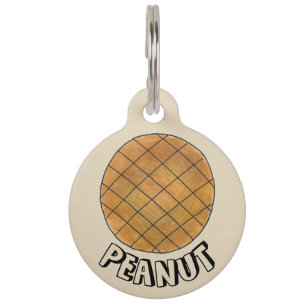 Mijn naam is Peanut Butter Cookie Bked Goods Food Huisdierpenning