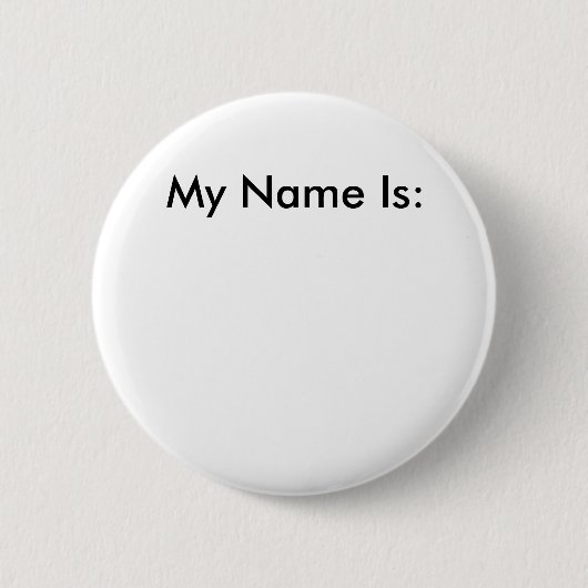 Mijn naam is: ronde button 5,7 cm (Voorkant)