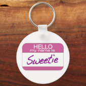 Mijn naam is Sweetie Sleutelhanger (Voorkant)