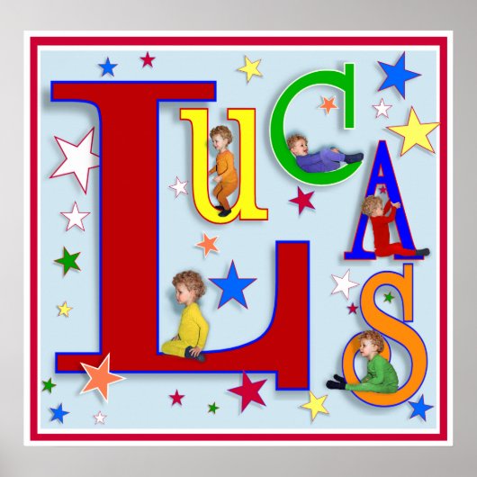 Mijn naam - "Lucas" print (Voorkant)