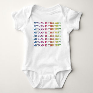 MIJN NAN IS DE BESTE RAINBOW TEKST ROMPER