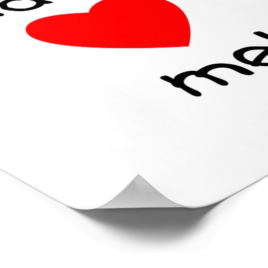 mijn nana houdt van me poster (Hoek)