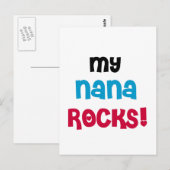 Mijn Nana Rocks T-shirts en cadeautjes Briefkaart (Voorkant / Achterkant)