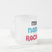 Mijn Nana Rocks T-shirts en cadeautjes Matglas Koffiemok (Voorkant links)