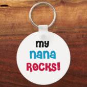 Mijn Nana Rocks T-shirts en cadeautjes Sleutelhanger (Voorkant)