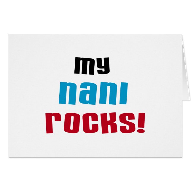 Mijn Nani Rocks T-shirts en geschenken (Voorkant Horizontaal)