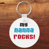Mijn Nanna Rocks T shirten en geschenken Sleutelhanger (Voorkant)