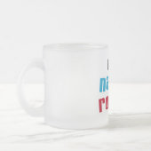 Mijn Nanny Rocks T shirten en geschenken Matglas Koffiemok (Links)