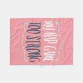 Mijn Nap-spel te sterk funny Quote Fleece Deken (Voorkant (Horizontaal))