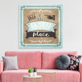 Mijn Nappy Place ID291 Canvas Afdruk (Insitu (Woonkamer))