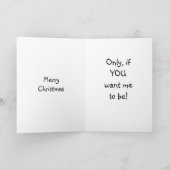 MIJN NAUGHTY? ALS U WILT DAT IK CHRISTMAS WORDT FEESTDAGEN KAART (Binnen)