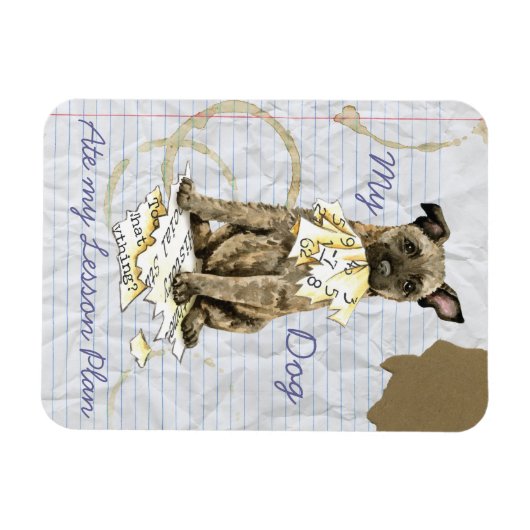 Mijn Nederlands Shepherd Ate mijn Lesson Plan Magneet (Horizontaal)