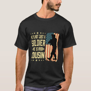Mijn neef is een soldaat held Trots leger familiel T-shirt