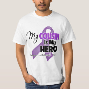 Mijn neef is Mijn helm - Paarse lint T-shirt