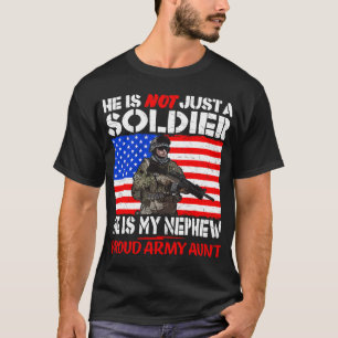Mijn neef Mijn Soldier Hero 2Trots Leger Tante Mil T-shirt