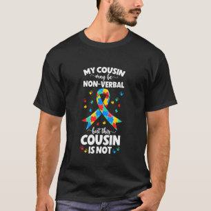 Mijn neef trots autisme neef autisme krijger neef t-shirt