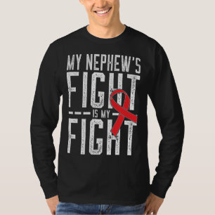 Mijn neefjes vechten is mijn strijd tegen CHD hart T-shirt