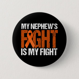 Mijn neefjes vechten tegen leukemie bewustzijn ronde button 5,7 cm