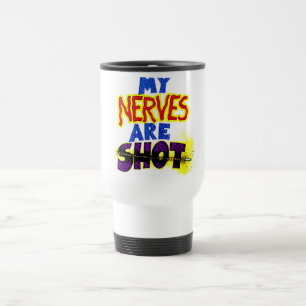 Mijn NERVES zijn SHOT Reisbeker