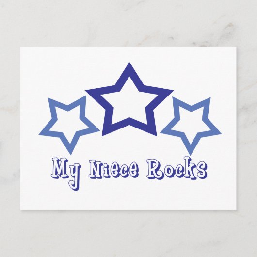 Mijn Niece Rocks Briefkaart (Voorkant)