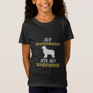 Mijn nieuwbouwland at mijn huiswerk op Funny Dog T-shirt
