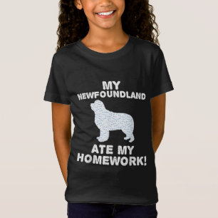 Mijn nieuwbouwland at mijn huiswerk op hondenlie t-shirt