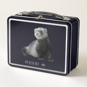 Mijn nieuwe BFF Ferret Metal Lunchbox