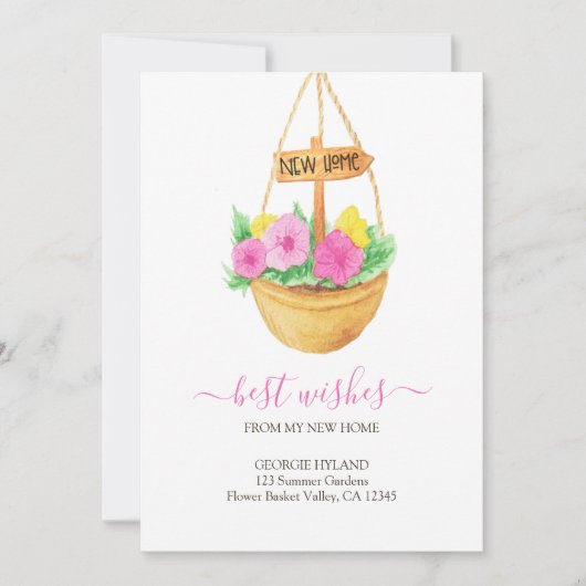  Mijn nieuwe Home Hanging Basket Movement Aankondiging (Voorkant)