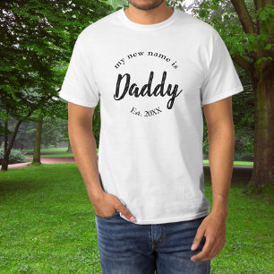 Mijn Nieuwe Naam Is Papa Est T-shirt