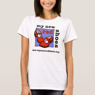 Mijn nieuwe rode schoenen T-shirts voor haar
