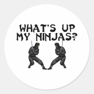 Mijn Ninjas Ronde Sticker