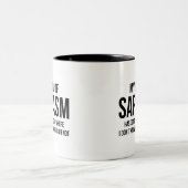 Mijn niveau van Sarcasm Tweekleurige Koffiemok (Center)