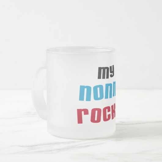 Mijn Nonna Rocks T-shirts en geschenken Matglas Koffiemok (Voorkant links)