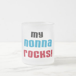 Mijn Nonna Rocks T-shirts en geschenken Matglas Koffiemok