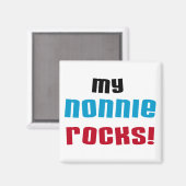 Mijn Nonnie Rocks t-shirts en geschenken Magneet (Voorkant / Achterkant)