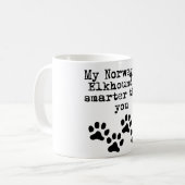 Mijn Noorse hond is slimmer dan jij Koffiemok (Voorkant links)