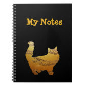 Mijn noten, Notitieboek van de School, Kat Lover M (Voorkant)