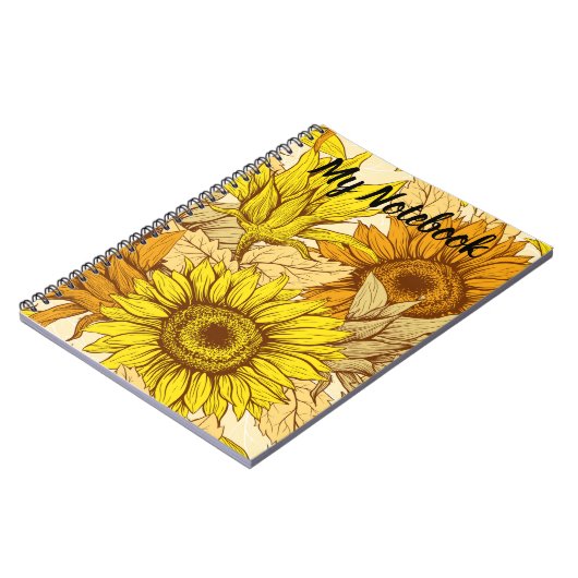 Mijn Notitieboek Zonnebloem (Linkerzijde)