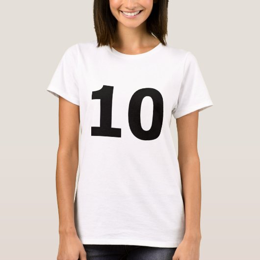 Mijn nummer is 10! t-shirt (Voorkant)