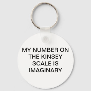 Mijn nummer op de Kinsey Scale is Imaginaire Key c Sleutelhanger