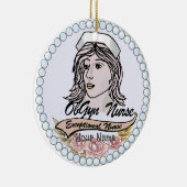 Mijn OB GYN Nurse Keramisch Ornament (Rechts)