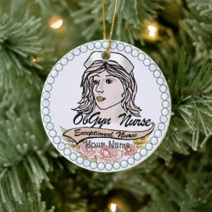 Mijn ObGyn Verpleegster Keramisch Ornament