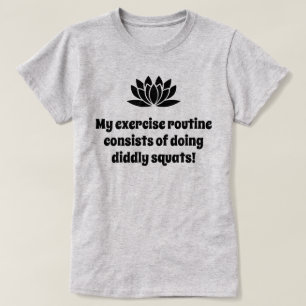 Mijn oefenroutine lotusgrap t-shirt