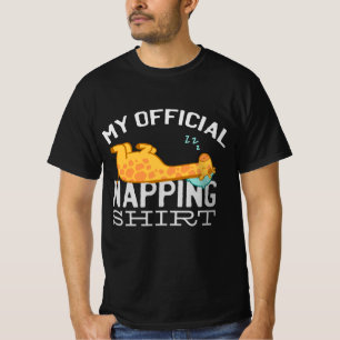 Mijn officiële dutje shirt - Luie slapende Giraffe