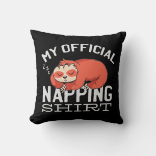 Mijn officiële dutje-shirt Sloth Kussen